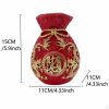 Vases |   Wealth Figurine Flower Vase Chinese Money Bag Fortune For Home Vases gold