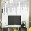 Wall Stickers |   100Pcs Glass Mirror Sticker 1Mm Thick 20X20Mm Glass Wall Stickers black