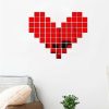 Wall Stickers |   100Pcs Glass Mirror Sticker 1Mm Thick 20X20Mm Glass Wall Stickers black