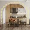 Wall Stickers |   10Pcs Modern 3D Mirror Style Acrylic Wall Sticker Home Decal Wall Stickers black