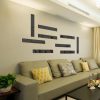 Wall Stickers |   10Pcs/Set Striped Design Mirror Stickers Self Adhesive Removable Acrylic Mirror Sheets Wall Decals For Home Art Room Bedroom Background Decoration Wall Stickers as the picture