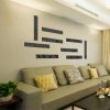 Wall Stickers |   10Pcs/Set Striped Mirror Stickers Removable Acrylic Wall Decals Wall Stickers black