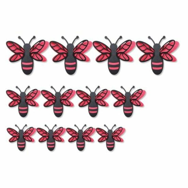 Wall Stickers |   12Pcs Background Sticker Removable Decorative Tear-Resistant Useful Bee Wall Stickers Accessories For Household Wall Stickers golden