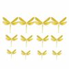 Wall Stickers |   12Pcs Wall Sticker Removable 3D Minimalist Imitation Dragonfly Decals Swallow Wall Stickers Wall Stickers golden