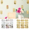 Wall Stickers |   12Pcs/Set Cute Pineapple Mirror Acrylic Wall Stickers Decal Children Room Decor Wall Stickers gold