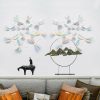 Wall Stickers |   12Pcs/Set Wall Stickers Dragonfly Pattern Removable Paper Diy Tv Background Wall Stickers golden