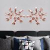 Wall Stickers |   12Pcs/Set Wall Stickers Dragonfly Pattern Removable Paper Diy Tv Background Wall Stickers golden