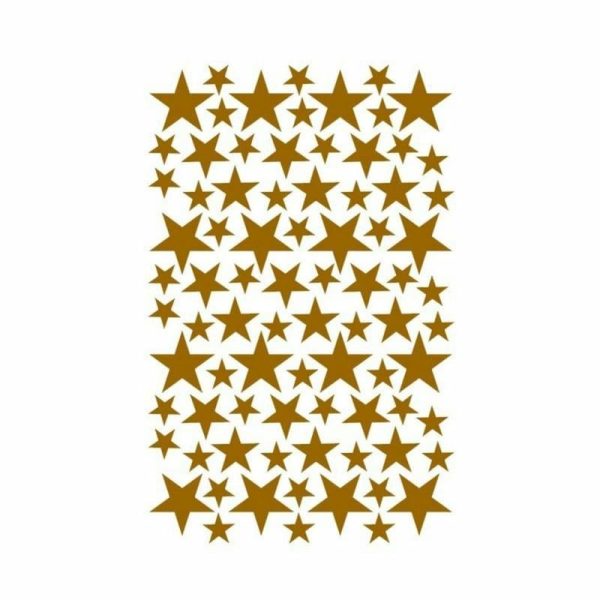 Wall Stickers |   39Pcs/Set Five-Pointed Star Pattern Removable Wall Stickers Kids Bedroom Decor Wall Stickers black