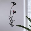 Wall Stickers |   3D Diy Flower Shape Acrylic Wall Sticker Modern Stickers Decoration Wall Stickers black