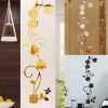 Wall Stickers |   3D Diy Flower Shape Acrylic Wall Sticker Modern Stickers Decoration(Black,Gold,Silver) Wall Stickers black