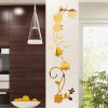 Wall Stickers |   3D Diy Flower Shape Acrylic Wall Sticker Modern Stickers Decoration(Black,Gold,Silver) Wall Stickers black