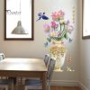 Wall Stickers |   3D Large Vase Wall Sticker Lotus Flower Decal Self-Adhesive Strong Stickiness Waterproof Pvc Sticker Wall Art Decoration Wall Stickers Wall Stickers