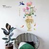 Wall Stickers |   3D Large Vase Wall Sticker Lotus Flower Decal Self-Adhesive Strong Stickiness Waterproof Pvc Sticker Wall Art Decoration Wall Stickers Wall Stickers