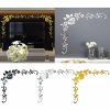 Wall Stickers |   3D Mirror Flower Removable Wall Sticker Art Acrylic Mural Decal Wall Home Decor Wall Stickers black