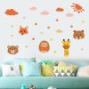 Wall Stickers |   Children’s Room Decoration Wall Sticker Cartoon Animals Hand-Painted Giraffe Sticker Self-Adhesive Sticker 98  32Cm Wall Stickers orange