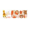 Wall Stickers |   Children’s Room Decoration Wall Sticker Cartoon Animals Hand-Painted Giraffe Sticker Self-Adhesive Sticker 98  32Cm Wall Stickers orange