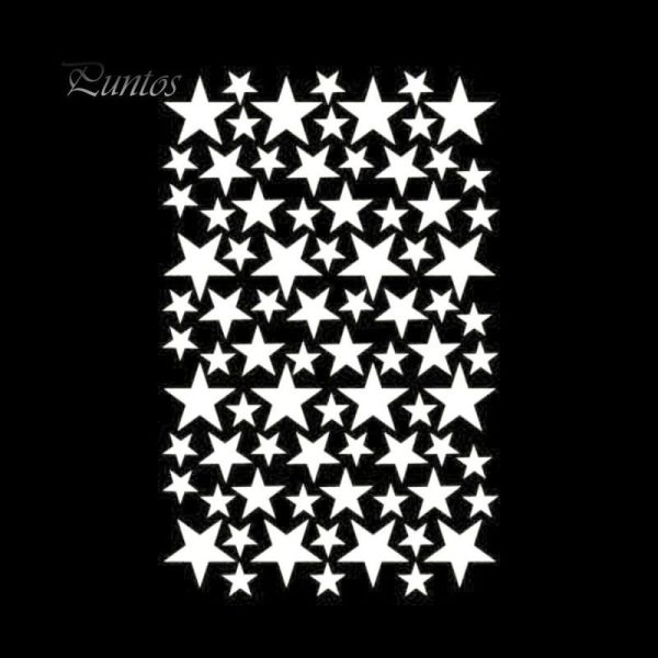 Wall Stickers |   Home Decor 39Pcs/Set Five-Pointed Star Removable Wall Stickers Kids Bedroom Decor Wall Stickers black