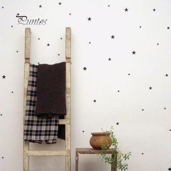 Wall Stickers |   Home Decor 39Pcs/Set Five-Pointed Star Removable Wall Stickers Kids Bedroom Decor Wall Stickers black