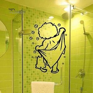 Wall Stickers |   Home Decor Home Tiles Glasses Wall Decal Kids Bathroom Funny Removable Waterproof Sticker Wall Stickers Wall Stickers