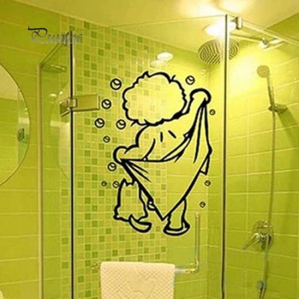 Wall Stickers |   Home Decor Home Tiles Glasses Wall Decal Kids Bathroom Funny Removable Waterproof Sticker Wall Stickers Wall Stickers