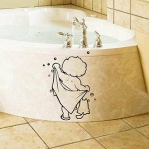 Wall Stickers |   Home Tiles Glasses Wall Decal Kids Bathroom Funny Removable Waterproof Sticker Wall Stickers black