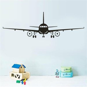 Wall Stickers |   (Nikita) Aircraft Home Removable Art Vinyl Mural Home Room Decor Wall Stickers Wall Stickers black