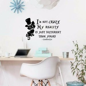 Wall Stickers |   (Nikita) In Wonderland Wall Stickers Childrens Room Cartoon Cat Rumor Wall Stickers Wall Stickers as the picture