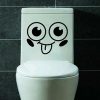 Wall Stickers |   Removable Waterproof Cute Smile Face Wall Decor Toilet Closestool Sticker Decal Wall Stickers Wall Stickers