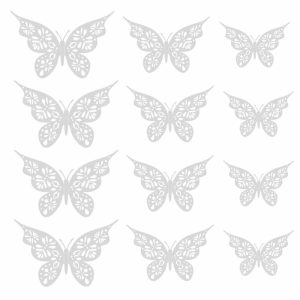 Wall Stickers |   (Su)3D Hollow Butterfly Wall Stickers Home Decor Cardboard Butterfly Wall Stickers Wall Stickers gold