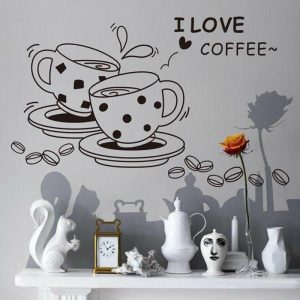 Wall Stickers |   (Su)Valentine’s Day English Proverbs Sticker Living Room Bedroom Carved Wall Sticker Wall Stickers black