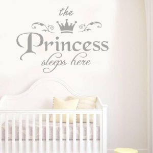 Wall Stickers |   The Princess Decal Living Room Bedroom Vinyl Carving Wall Decal Sticker Wall Stickers blue