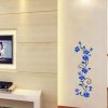 Wall Stickers |   Wall Sticker Living Room Decoration 3D Flowers Can Move Diy Wall Stickers Applique Murals Wall Stickers blue