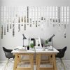 Wall Stickers |   Wall Sticker Mirror Stickers 1.2Mm 100Pcs 10X10Mm Glass Wall Stickers gold