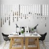 Wall Stickers |   Wall Sticker Mirror Stickers 1.2Mm 100Pcs 10X10Mm Glass Wall Stickers gold