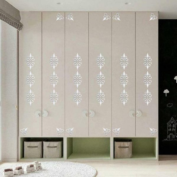 Wall Stickers |   Wcic New 10Pcs Acrylic Mirrors Decorative Wall Stickers Home Decor Living Room Mirror Wall Sticker Wall Stickers black