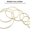 Wind Chimes & Hanging Decorations |   Decor Dream Catcher For Wedding Diy Hoop Ring Macrame Ring Round Gold Metal Wind Chimes Hanging Craft Hoops 2"-15" Assorted 9/10 Pack Wind Chimes & Hanging Decorations Wind Chimes & Hanging Decorations