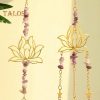 Wind Chimes & Hanging Decorations |   2Pcs/Set Hanging Sun Catcher Fine Workmanship Ornamental Lightweight Beautiful Sun Catcher Lotus Wind Chimes Hanging Pendant Wind Chimes & Hanging Decorations multicolor