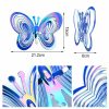 Wind Chimes & Hanging Decorations |   3D Butterfly Bird Repeller Spinner Wind Chimes Hanging Decorations Reflective Scarer Hanging Ornament Outdoor Garden Decoration Wind Chimes & Hanging Decorations blue