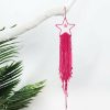 Wind Chimes & Hanging Decorations |   Adorable Handmade Long Lasting Dream Catcher Pendant Boho Wall Tapestry With Tassel Photography Prop Wind Chimes & Hanging Decorations blue