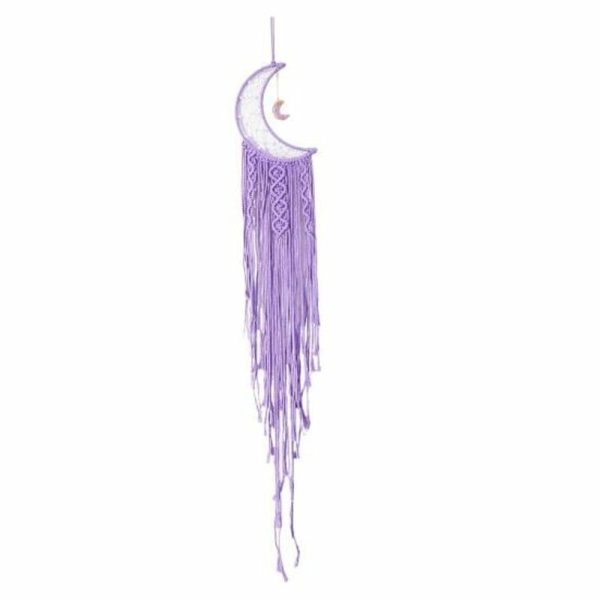 Wind Chimes & Hanging Decorations |   Adorable Handmade Long Lasting Dream Catcher Pendant Boho Wall Tapestry With Tassel Photography Prop Wind Chimes & Hanging Decorations blue