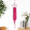 Wind Chimes & Hanging Decorations |   Adorable Handmade Long Lasting Dream Catcher Pendant Boho Wall Tapestry With Tassel Photography Prop Wind Chimes & Hanging Decorations blue