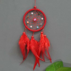 Wind Chimes & Hanging Decorations |   Car Pendant Decoration Dream Catcher Feather Suspension Ornament Automobiles Interior Dreamcatcher Hanging Trim Auto Wind Chimes & Hanging Decorations beige