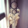 Wind Chimes & Hanging Decorations |   Double Circle Dream Catcher With Feathers Hanging Decoration Bedroom Ornament Wind Chimes & Hanging Decorations beige