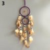 Wind Chimes & Hanging Decorations |   Double Circle Dream Catcher With Feathers Hanging Decoration Bedroom Ornament Wind Chimes & Hanging Decorations beige