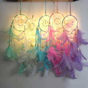 Wind Chimes & Hanging Decorations |   Dream Catcher Creative Practical Iron Ring Wonderful Wall Door Hanging Ornament Gift For Cars Wind Chimes & Hanging Decorations blue