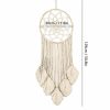 Wind Chimes & Hanging Decorations |   Dream Catchers Handmade Woven Dreamcatchers For Wall Hanging Decoration With Leaves Large Dream Wind Chimes & Hanging Decorations beige