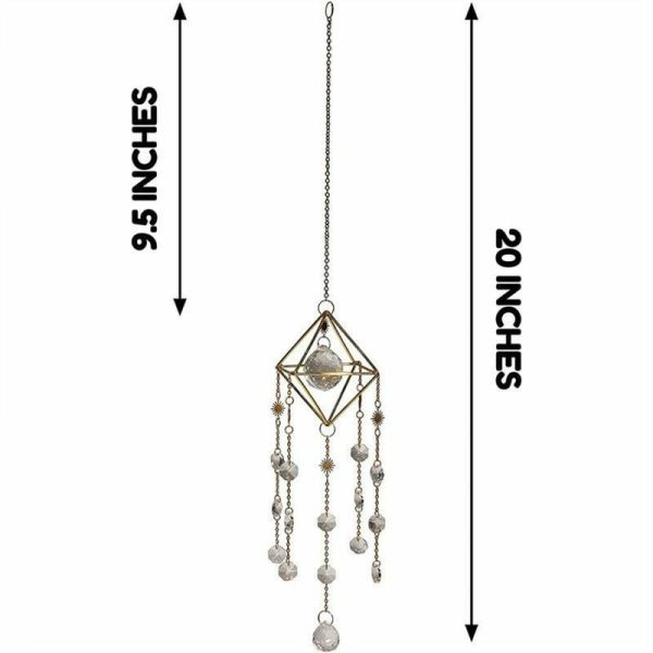 Wind Chimes & Hanging Decorations |   Exquisite Crystal Suncatcher Pendant Wind Chimes Hanging Ornament For Home Decor Wind Chimes & Hanging Decorations multicolor