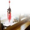 Wind Chimes & Hanging Decorations |   Fashion Retro Roof Bell Buddhism Hanging Wind Chimes Temple Lucky Feng Shui Chinese Knot Blessing Good Luck Home Decor Symbolism Wind Chimes & Hanging Decorations brown