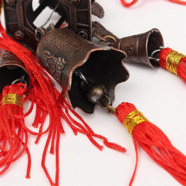 Wind Chimes & Hanging Decorations |   Fashion Retro Roof Bell Buddhism Hanging Wind Chimes Temple Lucky Feng Shui Chinese Knot Blessing Good Luck Home Decor Symbolism Wind Chimes & Hanging Decorations brown