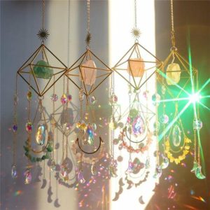 Wind Chimes & Hanging Decorations |   Great Wind Catcher Spiritual Consolation Easy To Install Faux Crystal Romantic Handcrafted Hanging Wind Chimes & Hanging Decorations blue